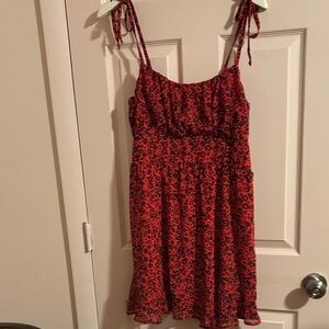Lily Rose Red and Black Striped Dress